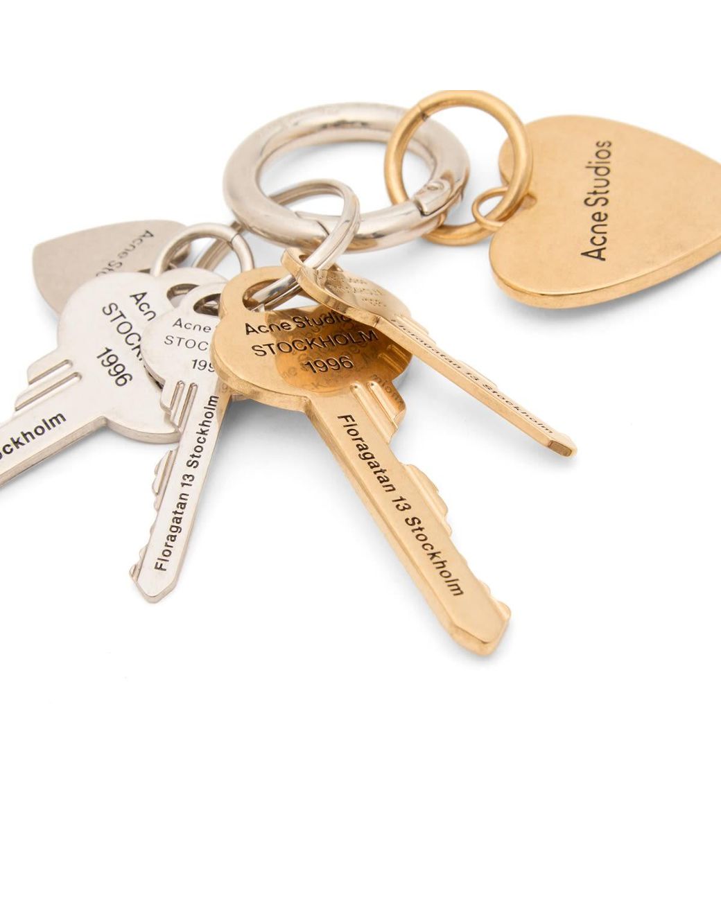 Acne Metallic Multi Key Chain for men