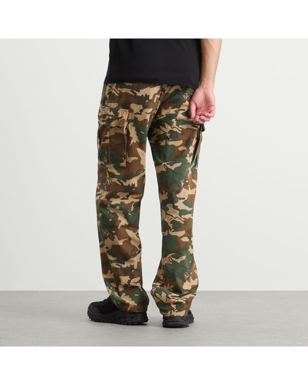 ICECREAM Green Running Dog Cargo Pant for men