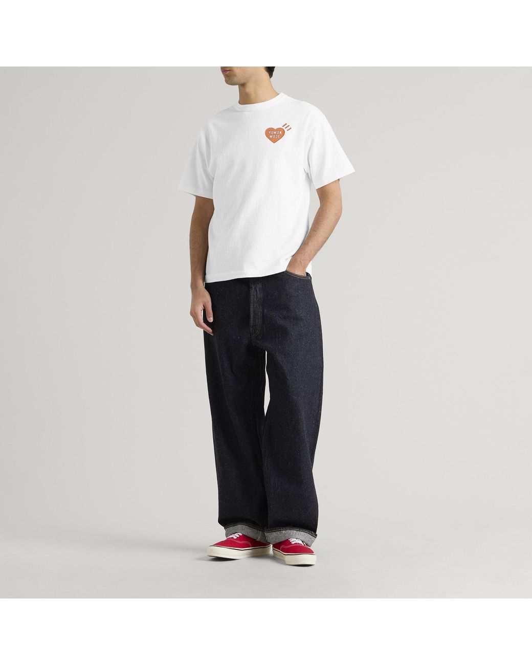 Human Made White Heart Logo T-Shirt for men