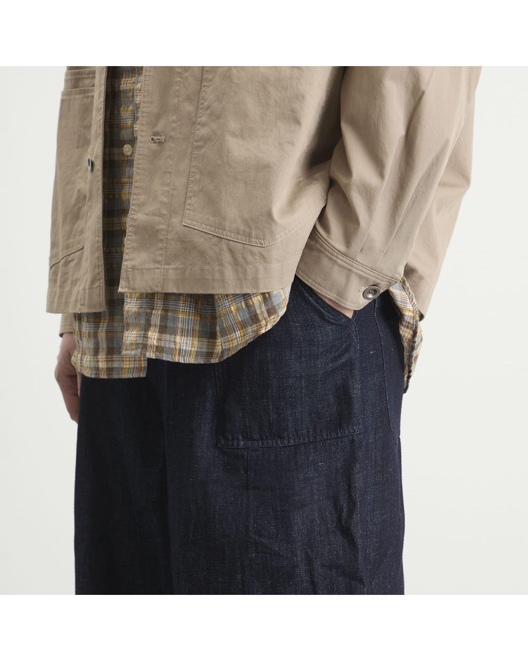 FRIZMWORKS Blue Denim Balloon Pants for men