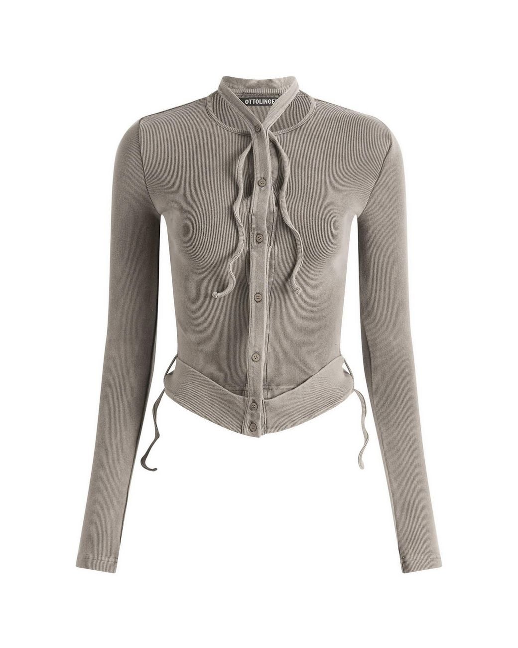 OTTOLINGER Gray Double Closure Cardigan