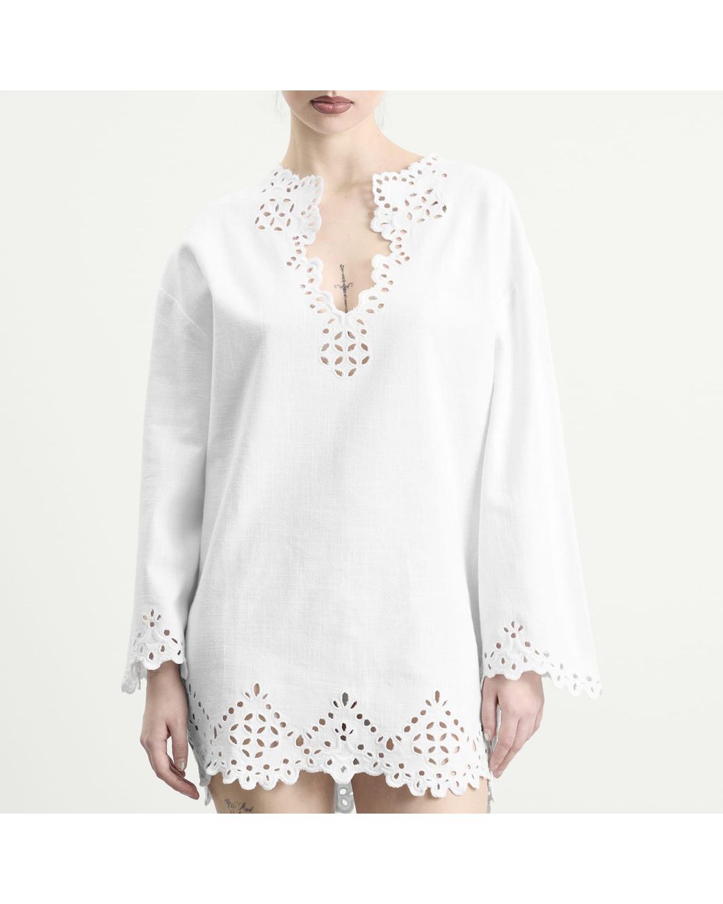 Isabel Marant White Sherazade Mini Dress