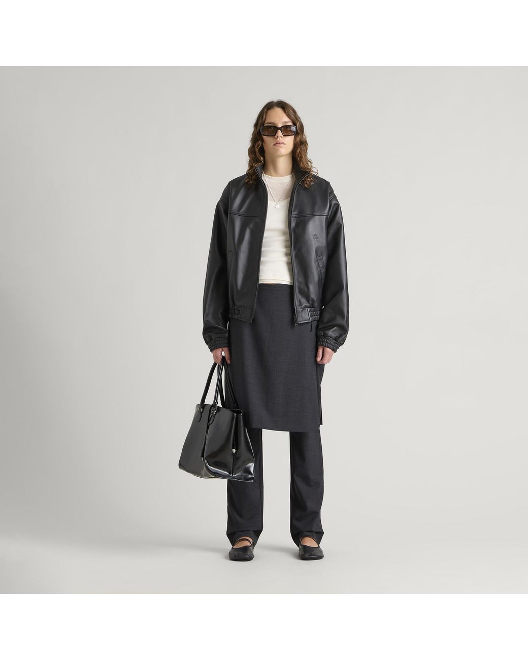 END. Black Lane Leather Jacket