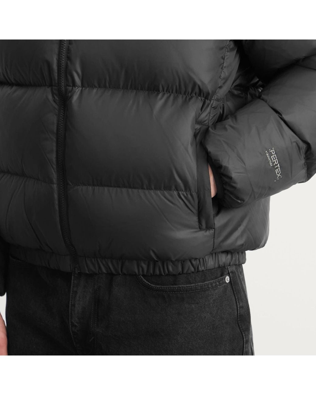 Thisisneverthat Black Pertex T Down Jacket for men