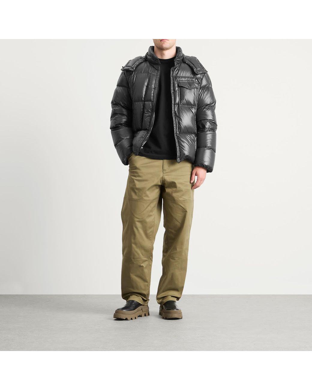 Moncler Black Serfanto Jacket for men