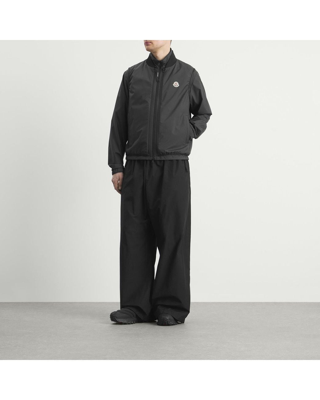 Moncler Black Hemmoor Jacket With Removable Gilet for men