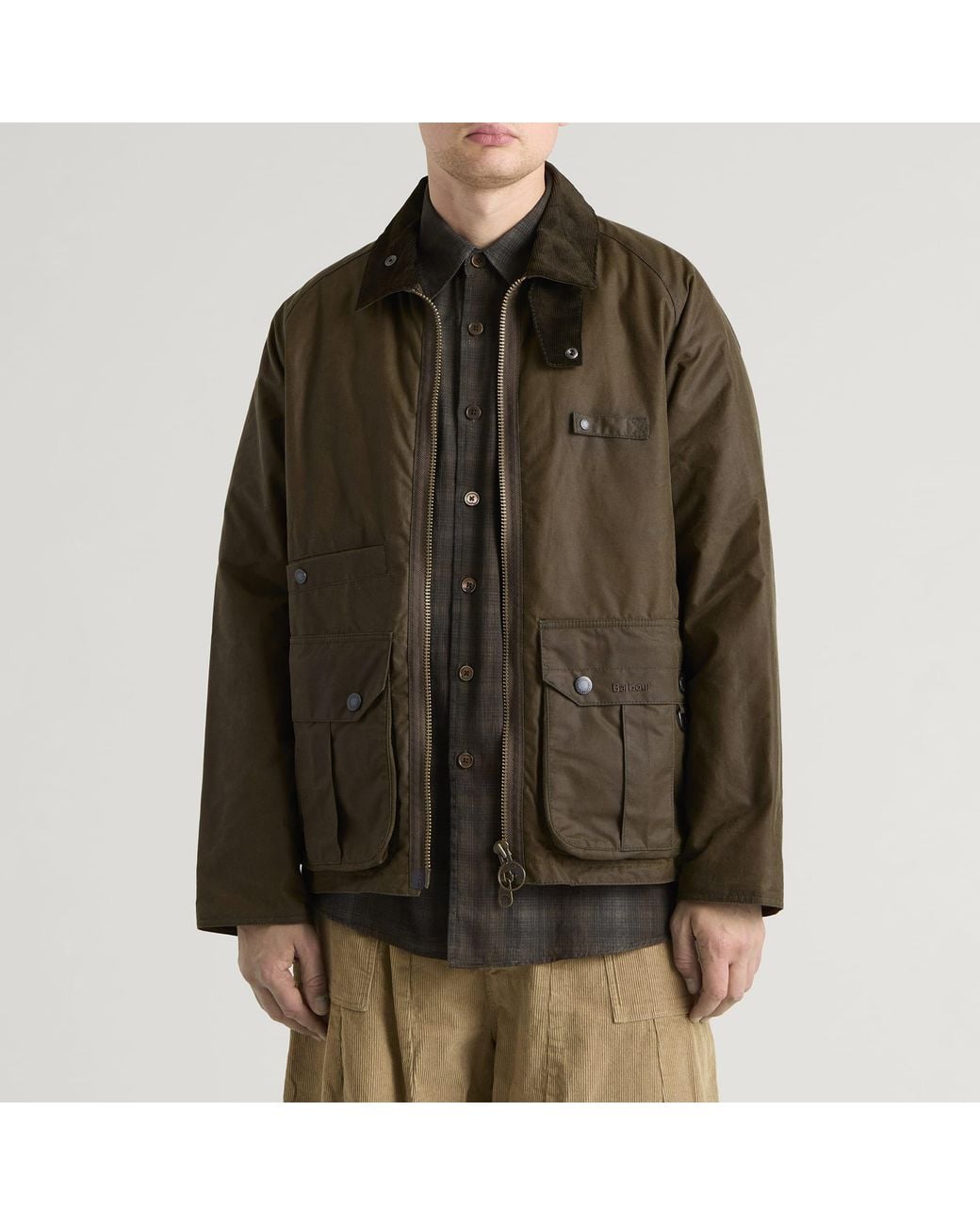 Barbour Green Re-Engineered Durran Wax Jacket for men