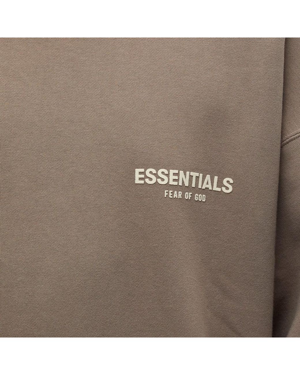 Fear Of God Logo Mock Neck Sweat in Brown for Men Lyst UK