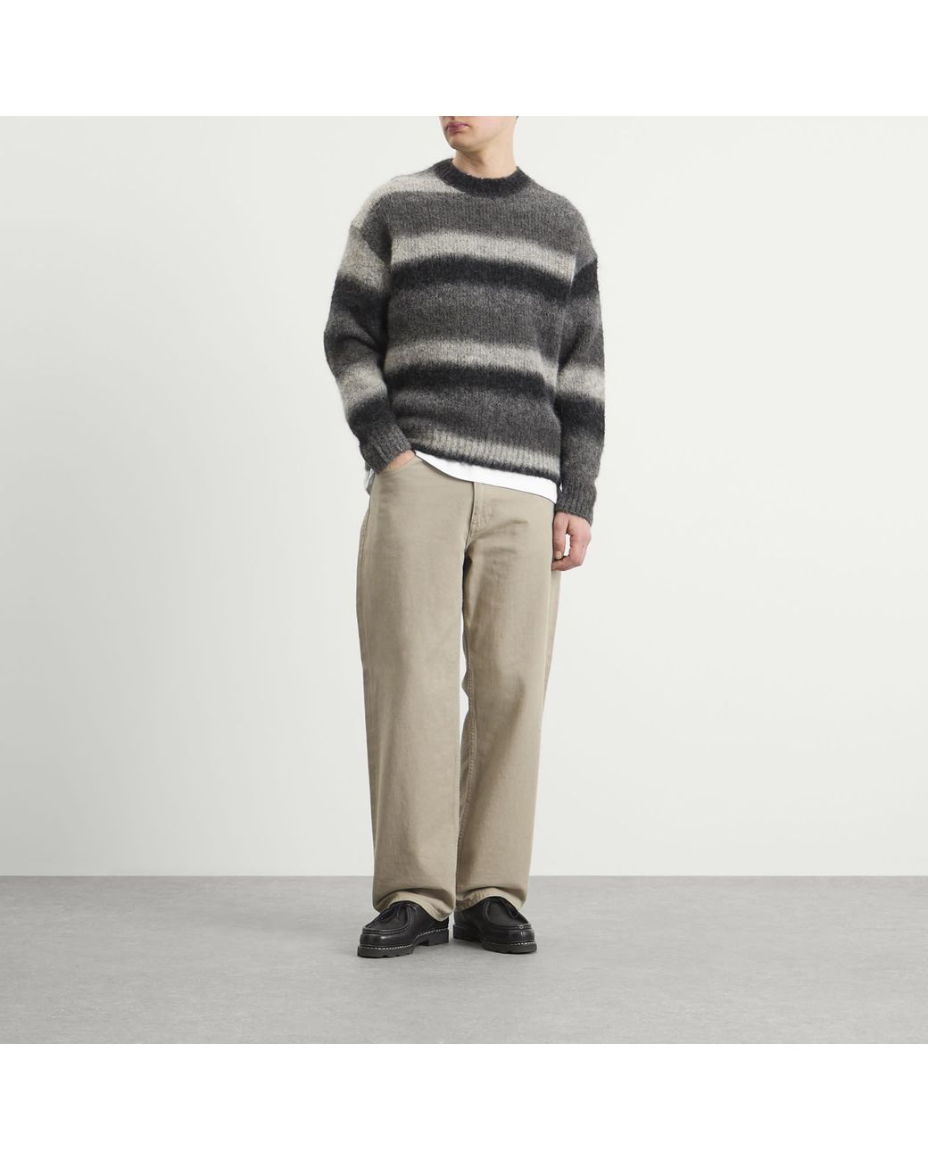 Norse Projects Gray Jonas Gradient Alpaca Sweater for men