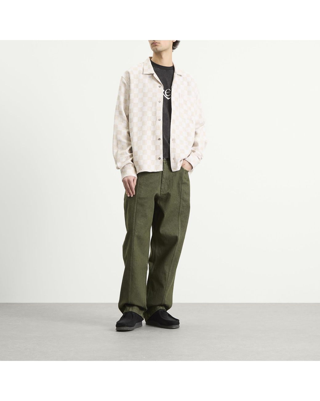 Heresy Natural Trellis Revere Shirt for men