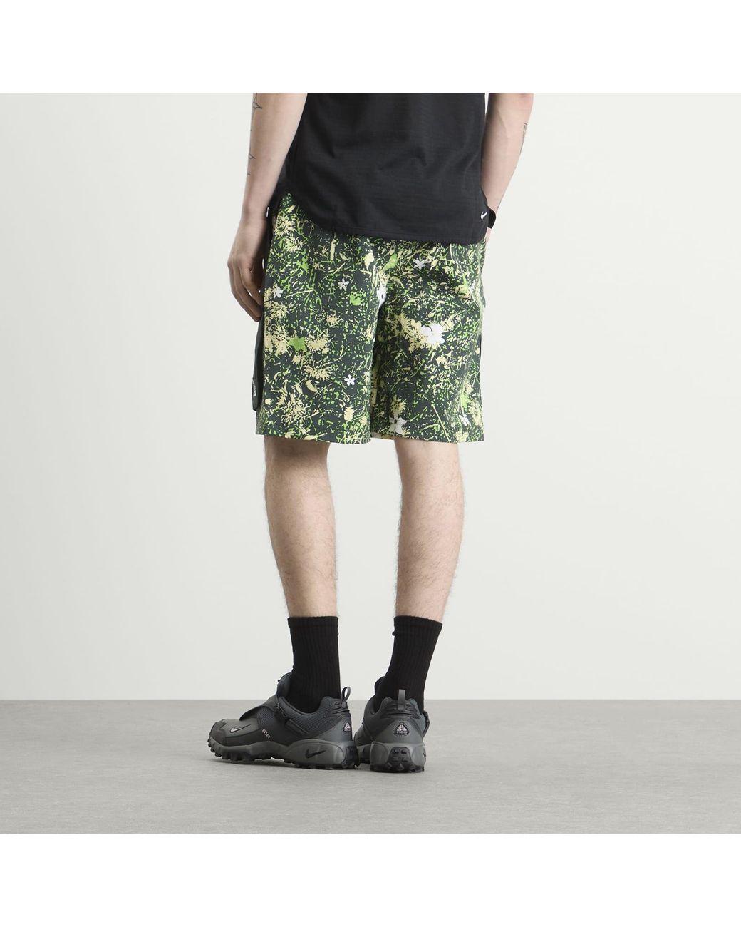 Nike Green Acg All Over Print Smith Summit Short for men