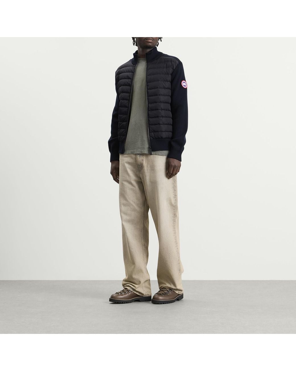 Canada Goose Black Hybridge Knit Jacket for men