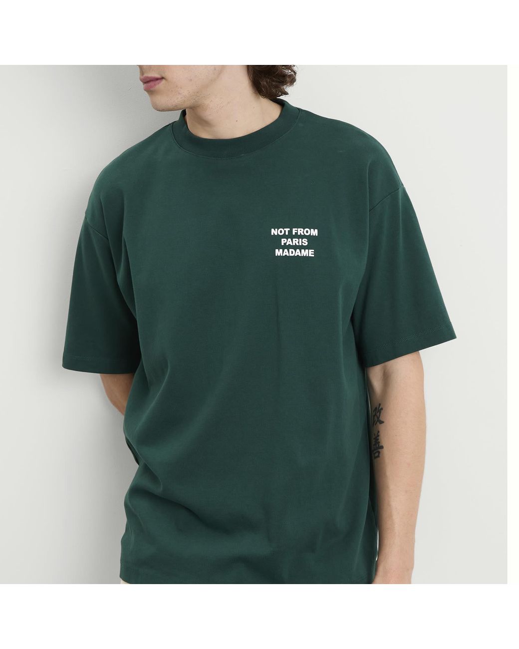 Drole de Monsieur Green Not From Paris Madame T-Shirt for men