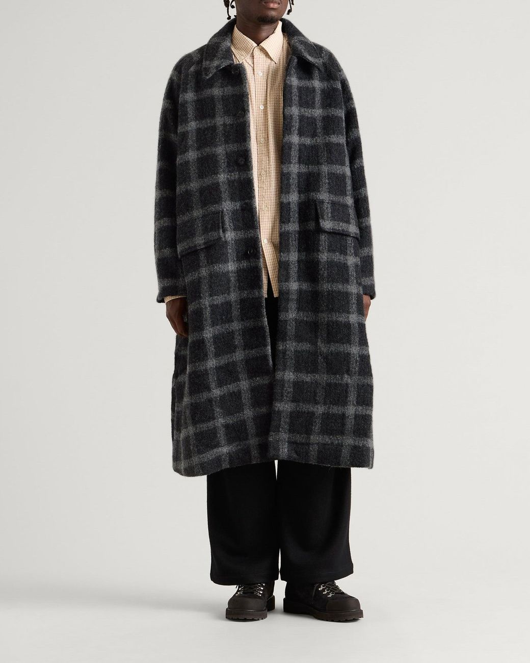 Ganter Black Long Coat Jacket for men