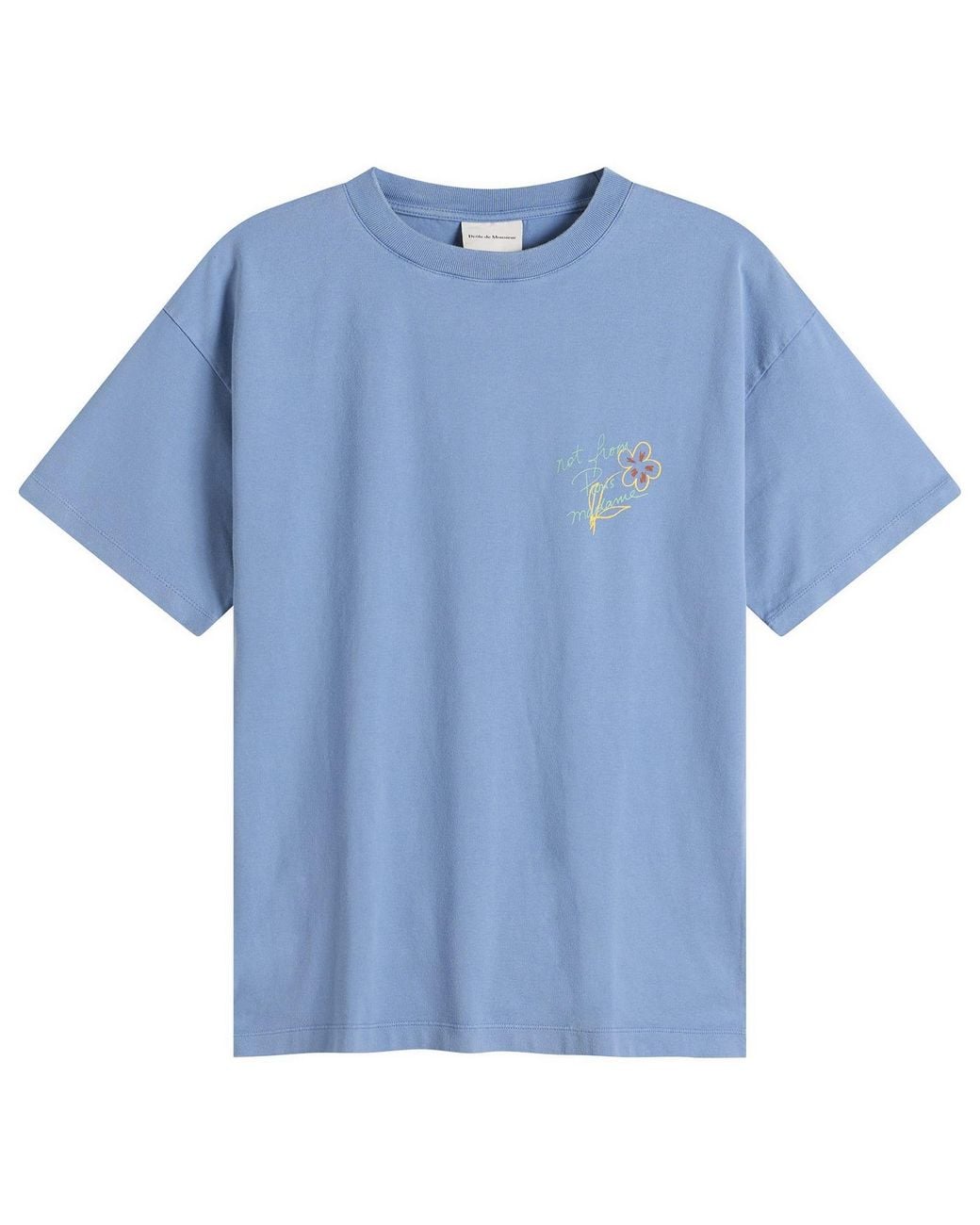 Drole de Monsieur Blue Esquisse Slogan T-Shirt for men