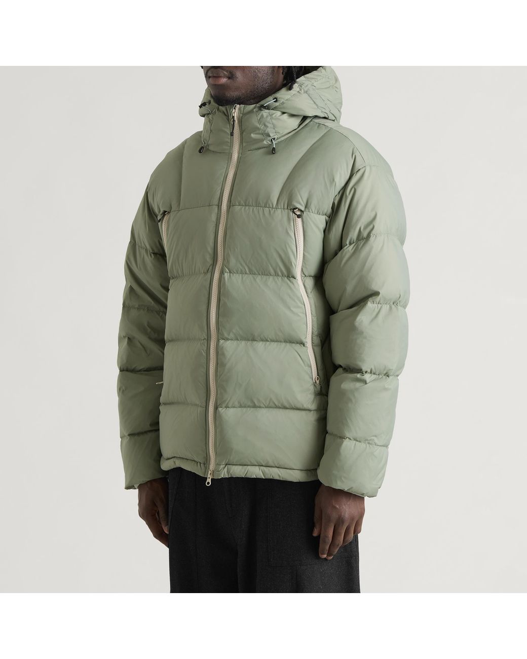 FRIZMWORKS Green Altavia Down Parka for men