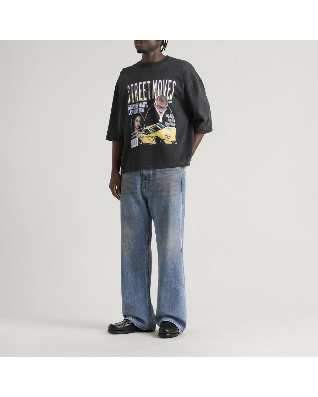 Willy Chavarria Black Street Moves Buffalo T-Shirt for men