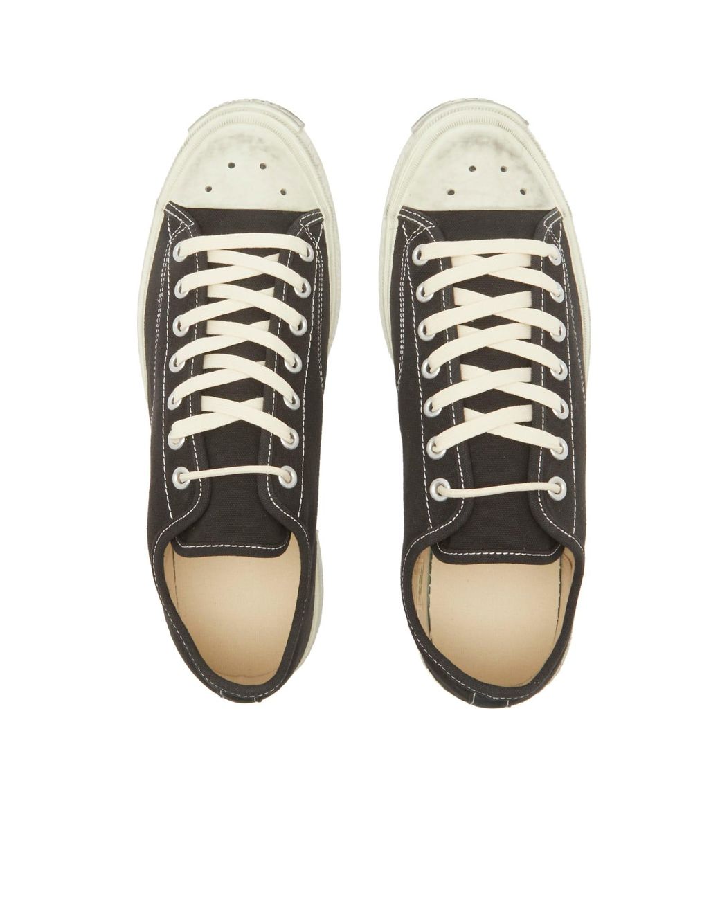 Acne Studios Ballow Soft Tumbled Tag Sneakers in Black for
