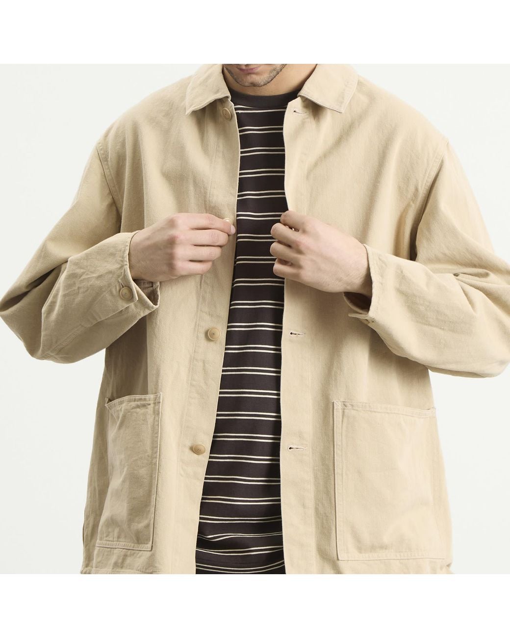 Kaptain Sunshine Natural Cotton Drill Coverall Jacket for men