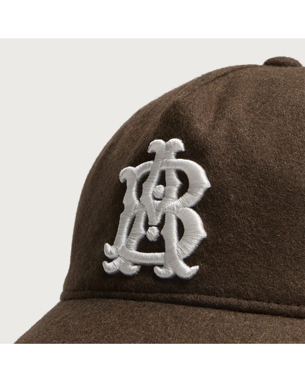 About Blank Brown Monogram Cap for men