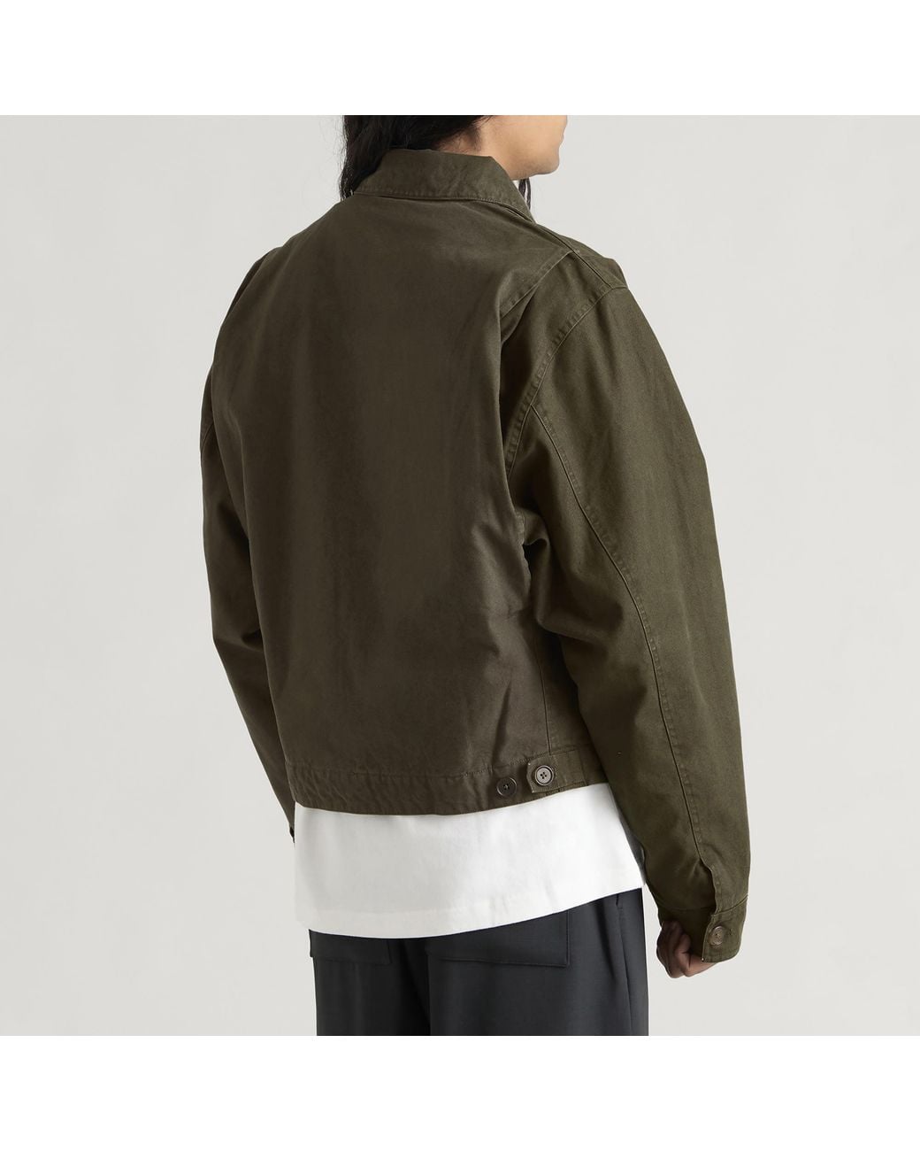Entire studios Green Hatch Cotton Jacket for men