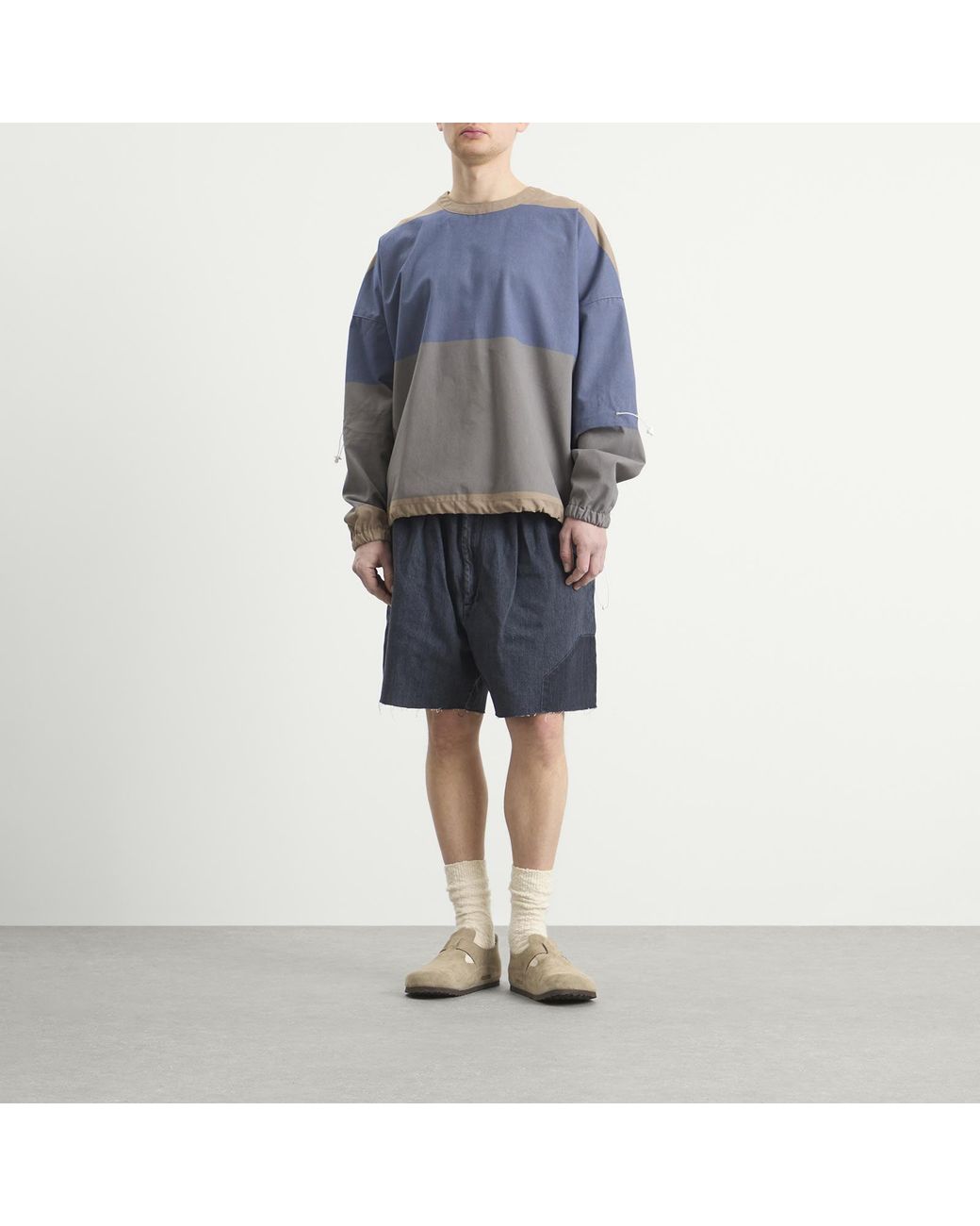 EBIT Blue Patchwork Blouson for men