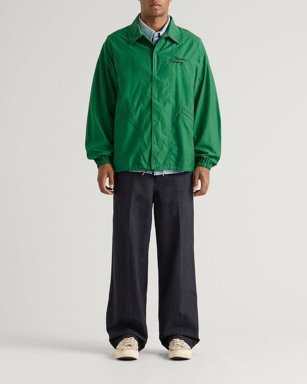 Visvim Green Windfall Coach Jacket for men