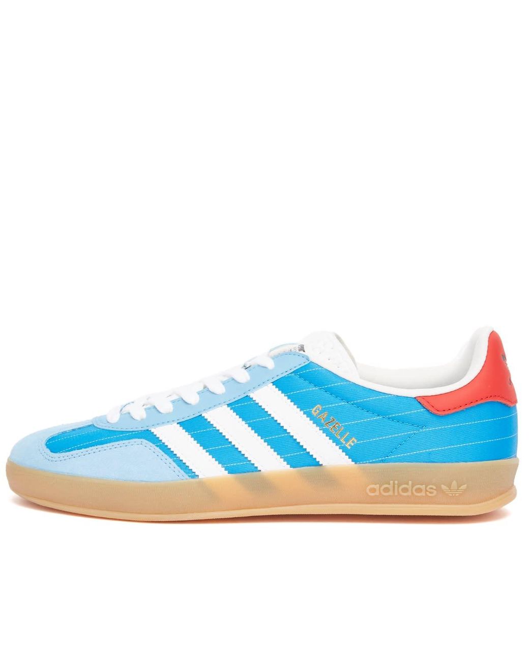 adidas gazelle silver green womens adidas Gazelle Indoor Grade School Lifestyle Shoes Blue Bird Cloud White  Gum JS3802  Shoe Palace