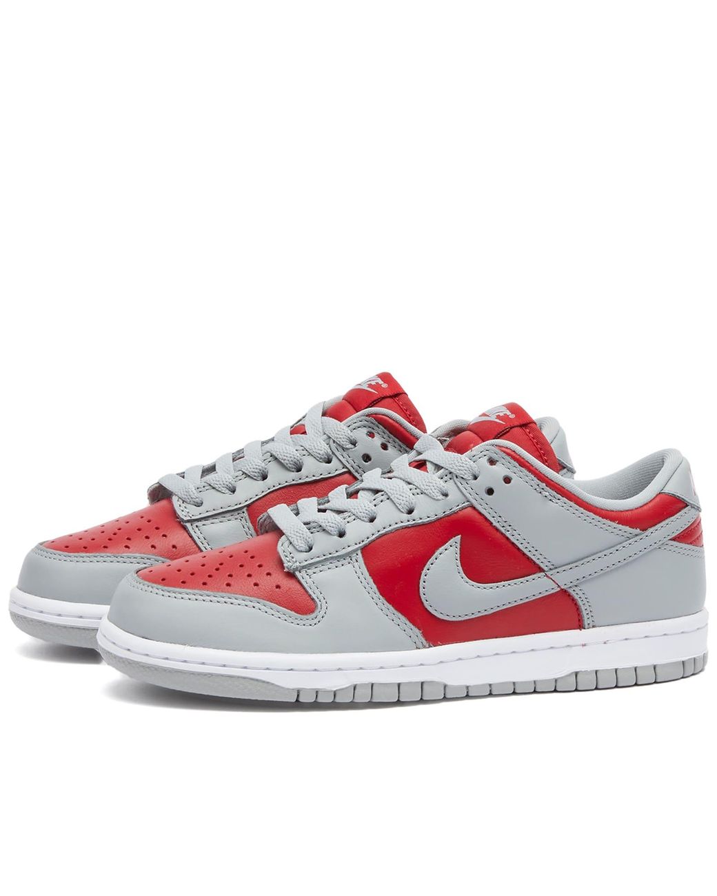 nike sb dunk low red grey