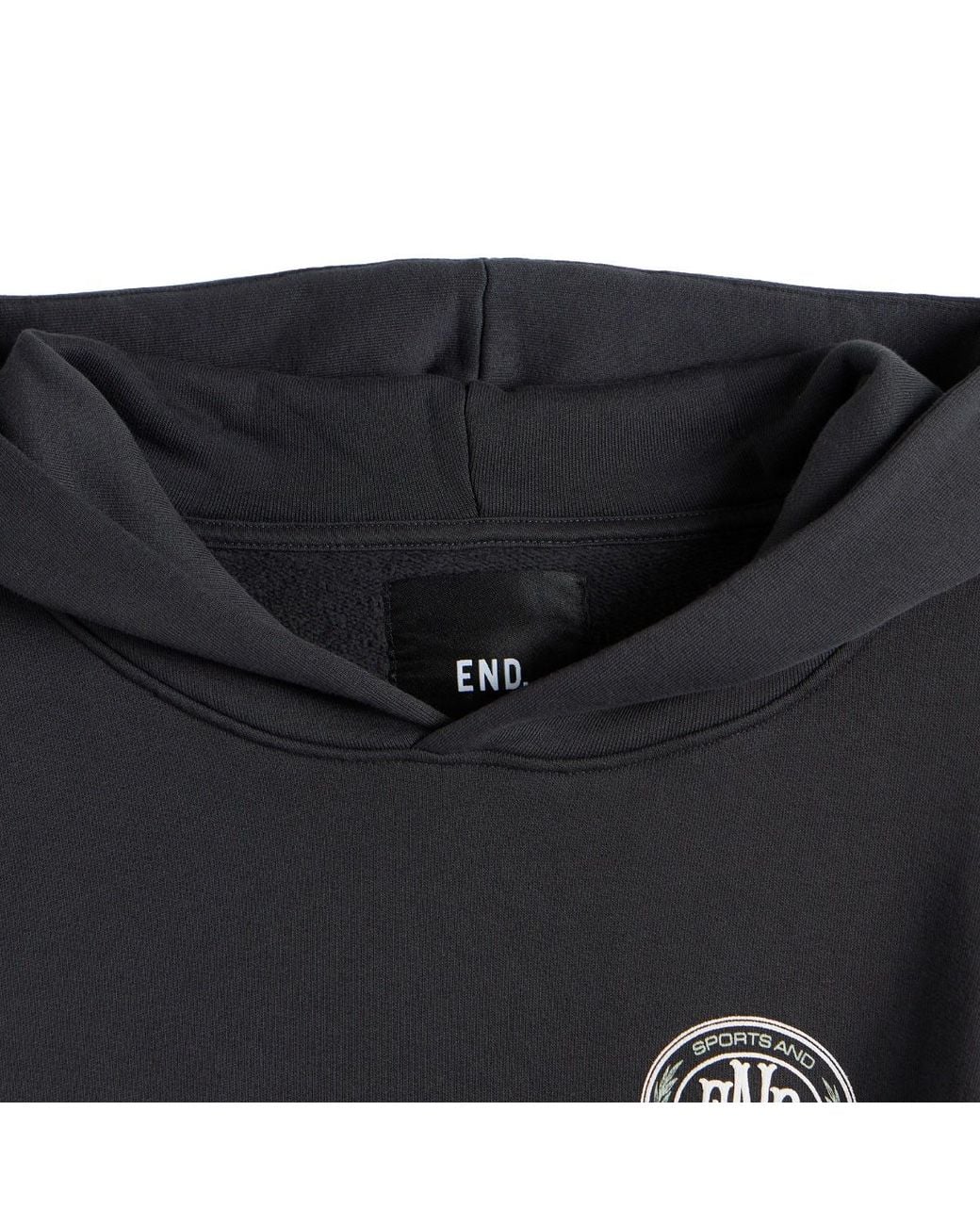 END. Black Leisure Pullover Hoodie