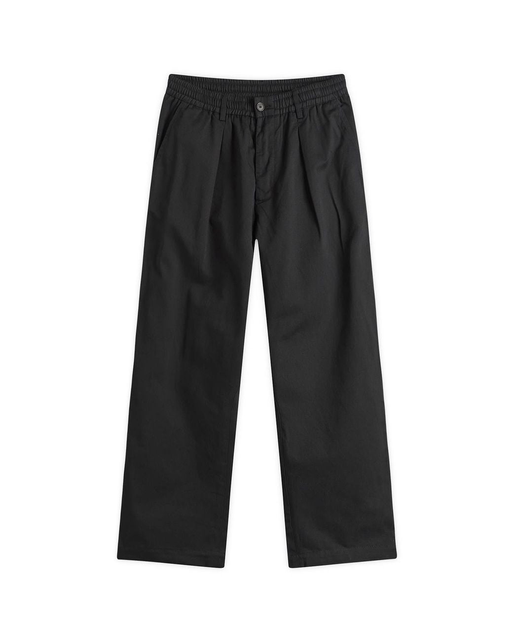 Universal Works Gray Twill Pleated Track Pant for men