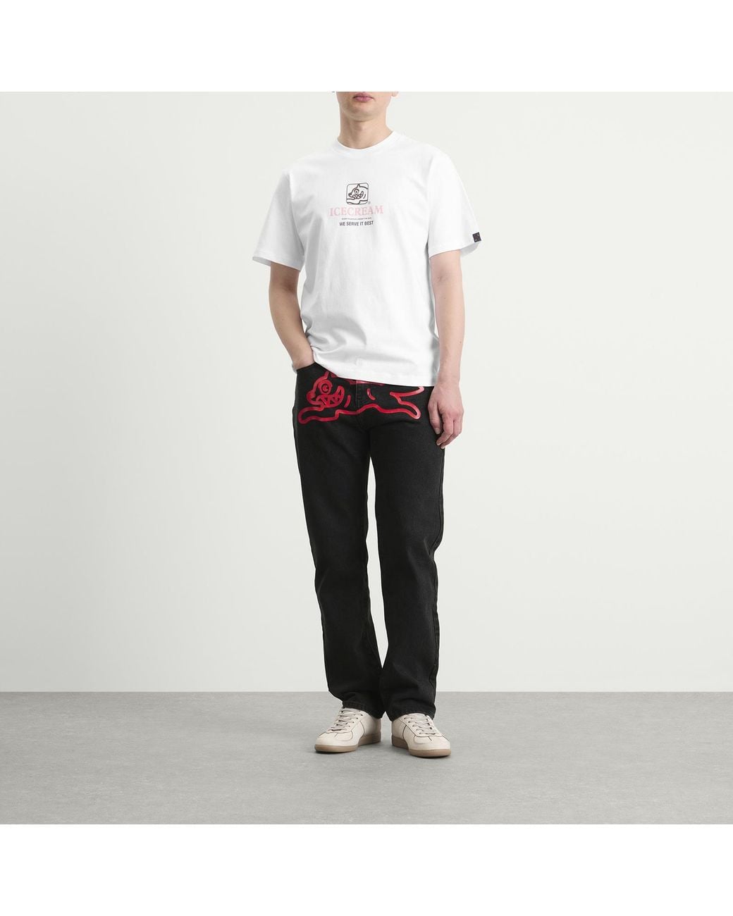 ICECREAM Blue Running Dog Denim Jeans for men