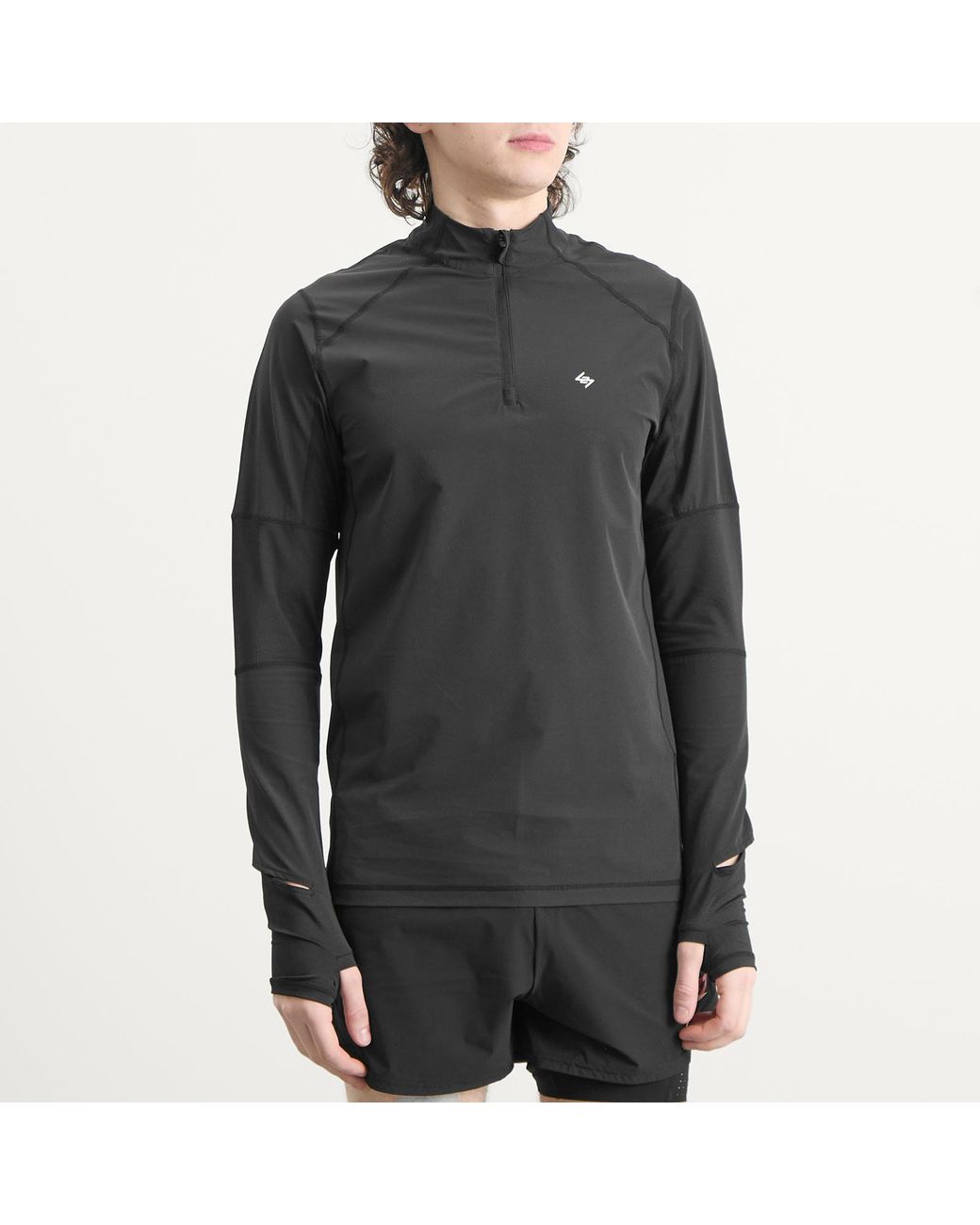 REPRESENT 247 Gray Run Quarter Zip for men