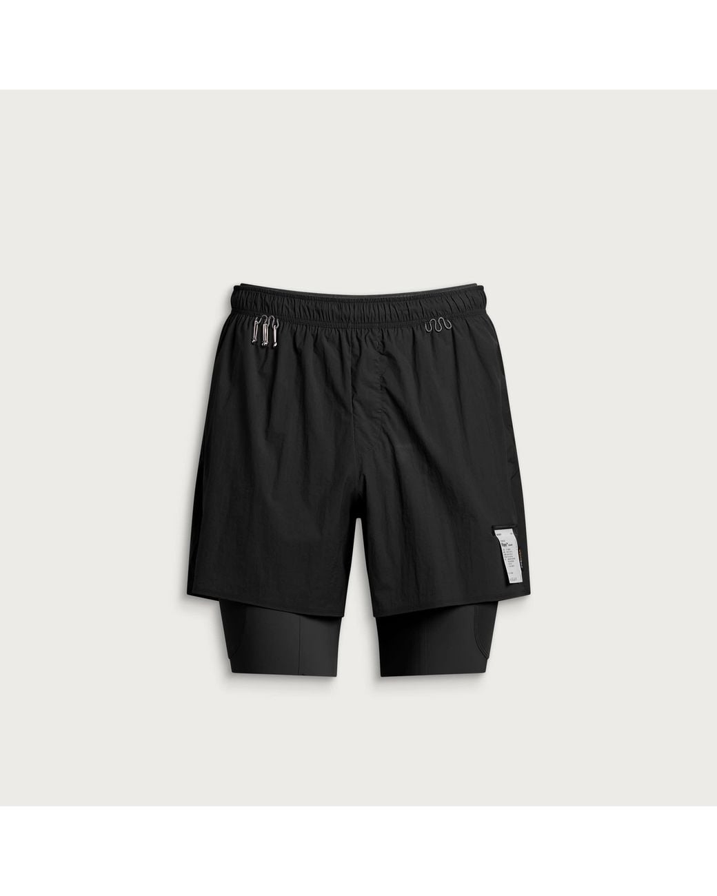 Satisfy Black Rippy Cordura 8" Shorts for men