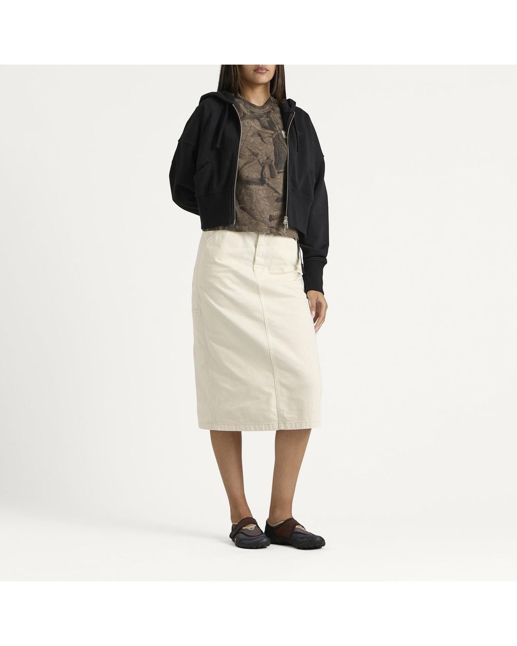 Gramicci Natural Denim Carpenter Midi Skirt