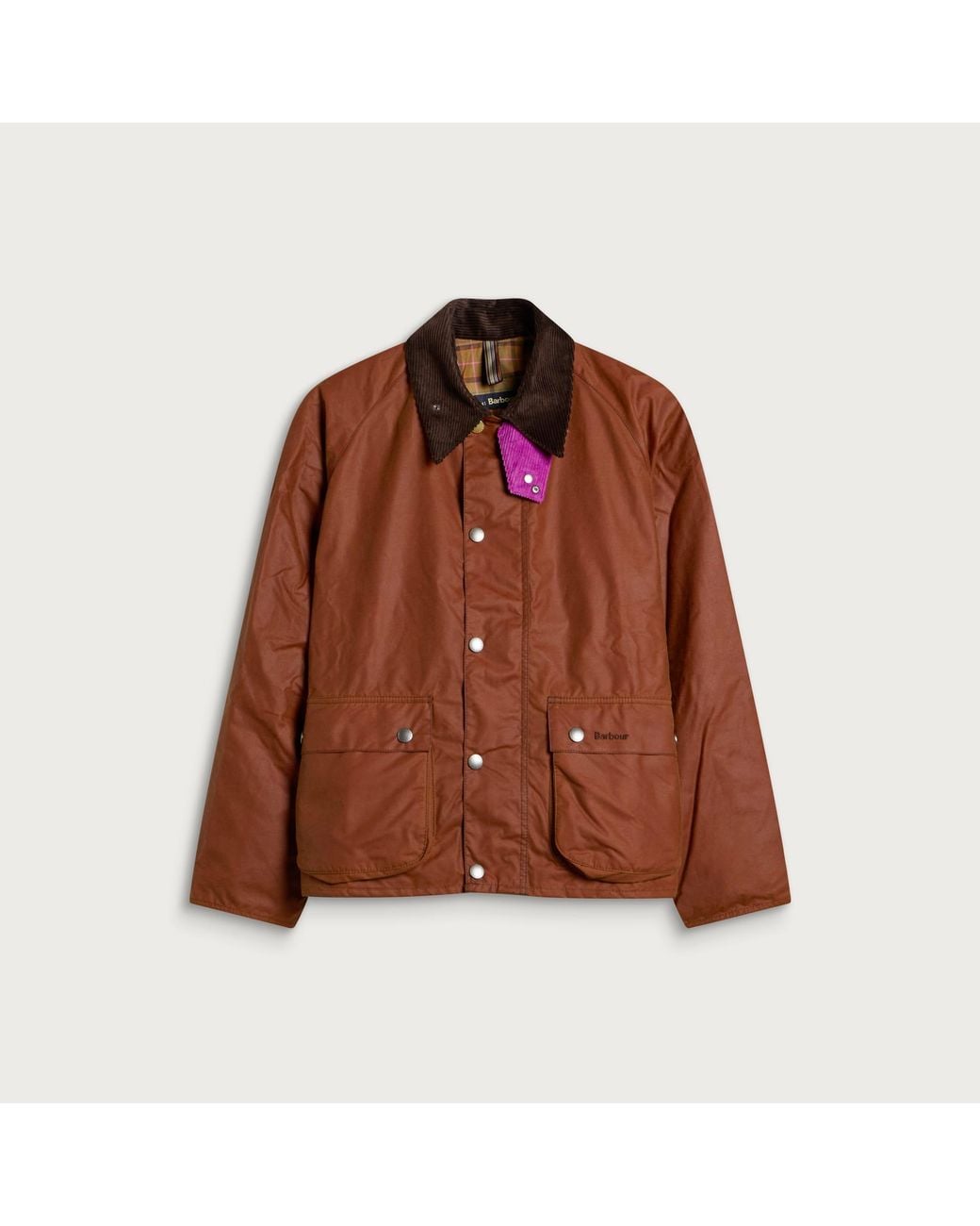 Barbour Brown X Paul Smith Key Transport Wax Jacket for men