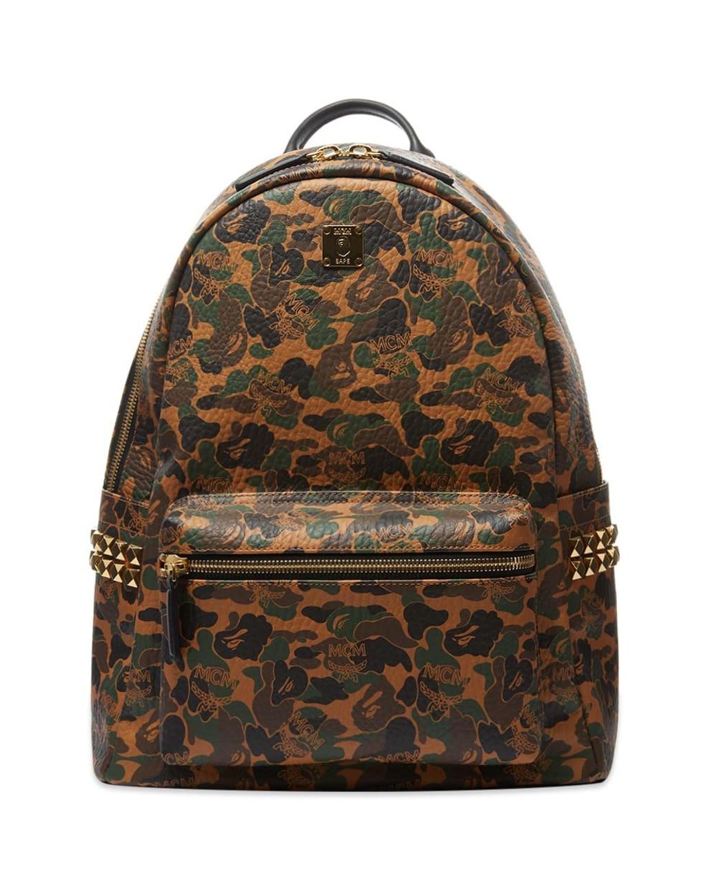 A Bathing Ape Mcm X Backpack in Brown for Men Lyst