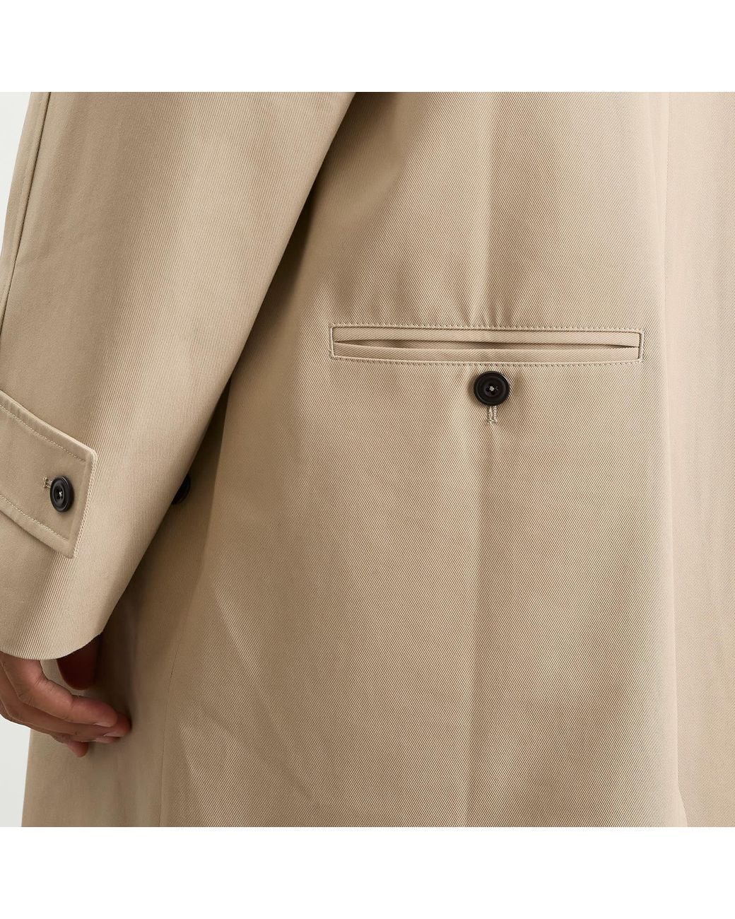 SAGE NATION Natural Westminster Raglan Sleeve Overcoat for men