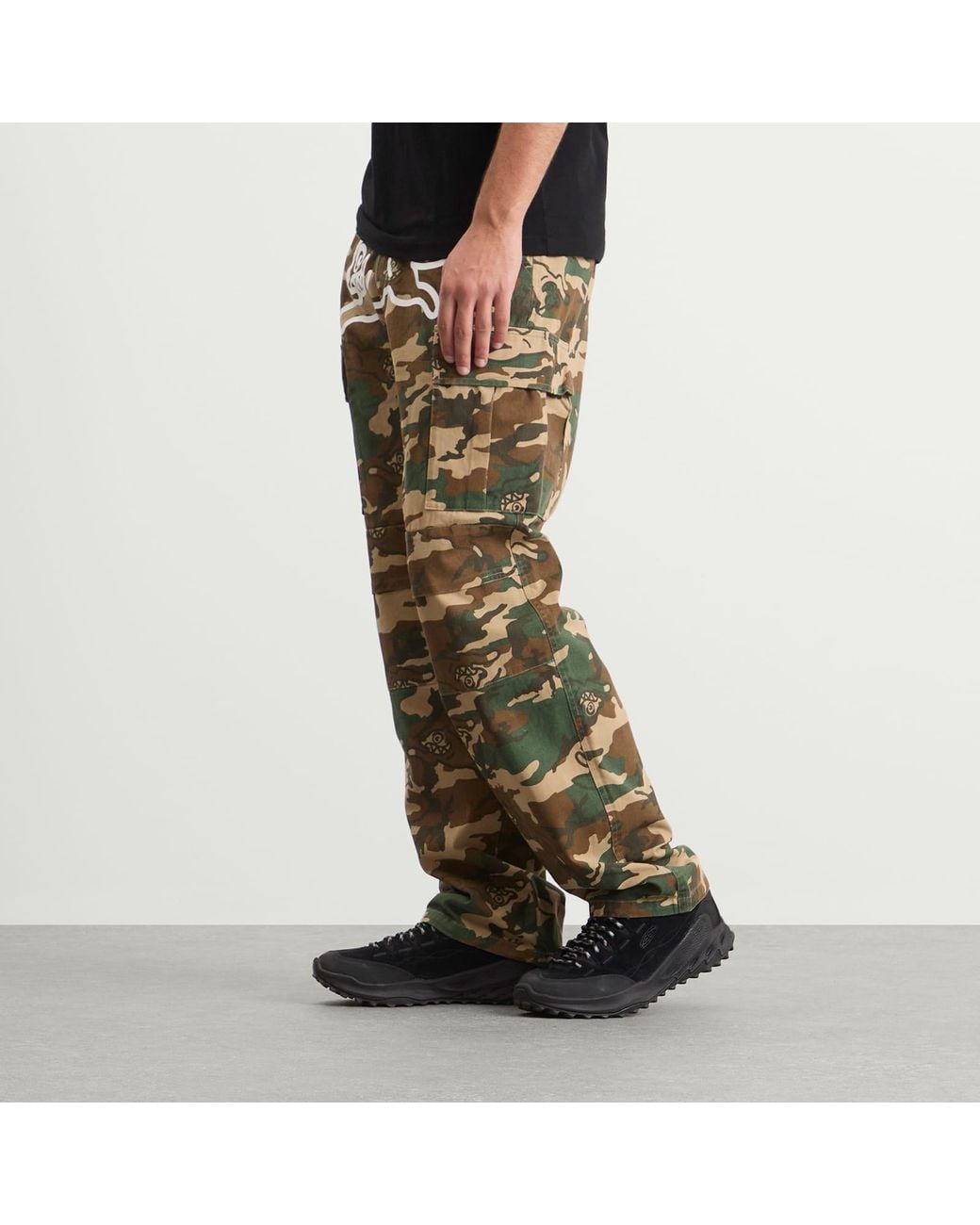ICECREAM Green Running Dog Cargo Pant for men