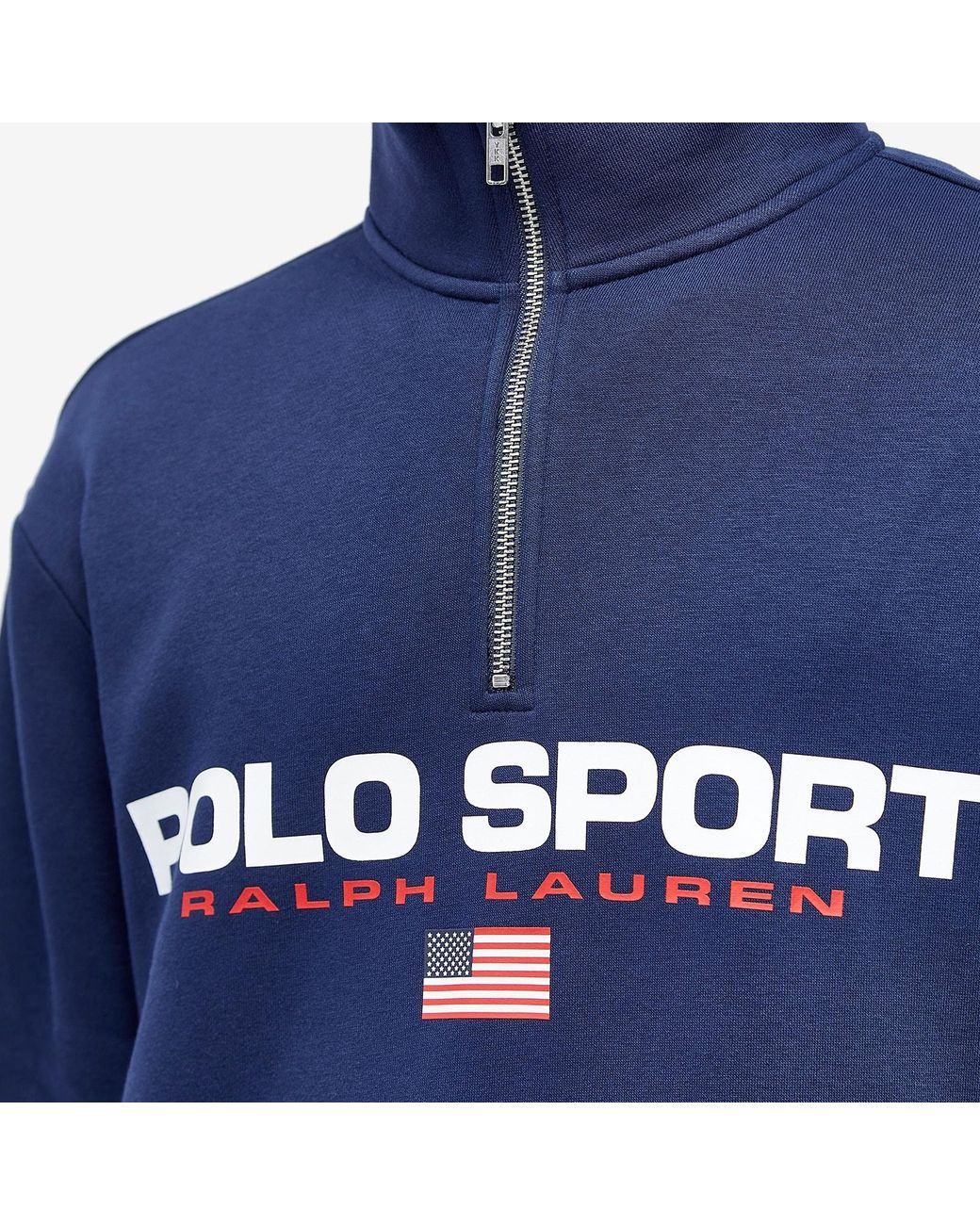 Polo Ralph Lauren Polo Sport Quarter Zip Sweat in Blue for Men | Lyst