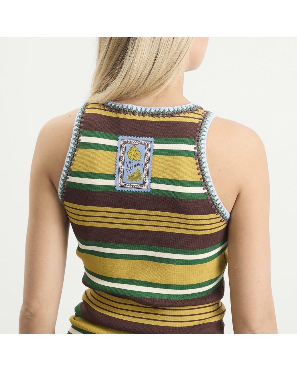 ALÉMAIS Yellow Clover Knit Top
