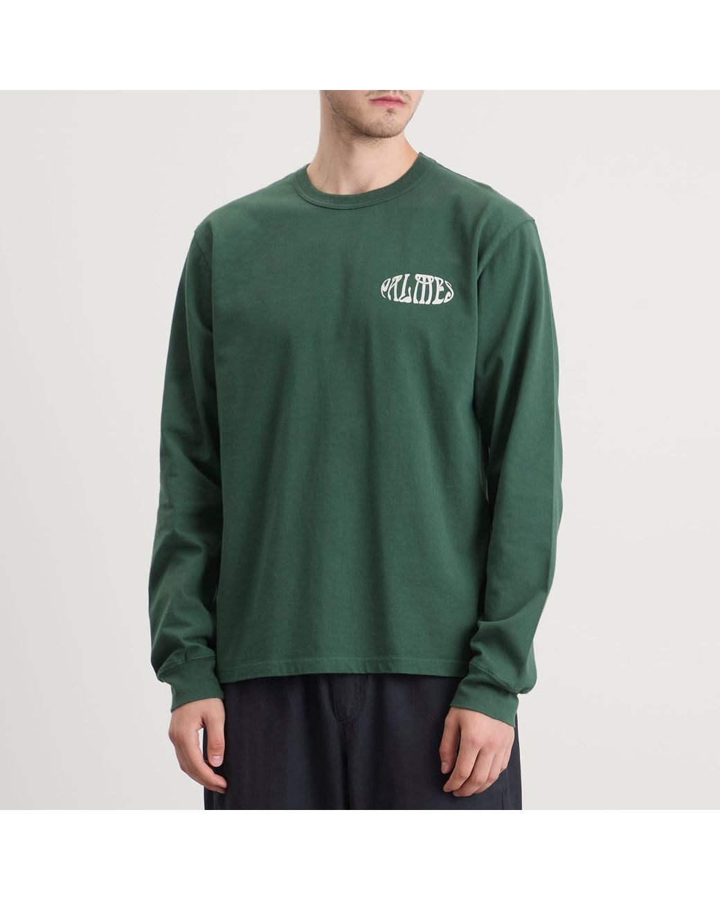 Palmes Green Angels Long Sleeve T-Shirt for men