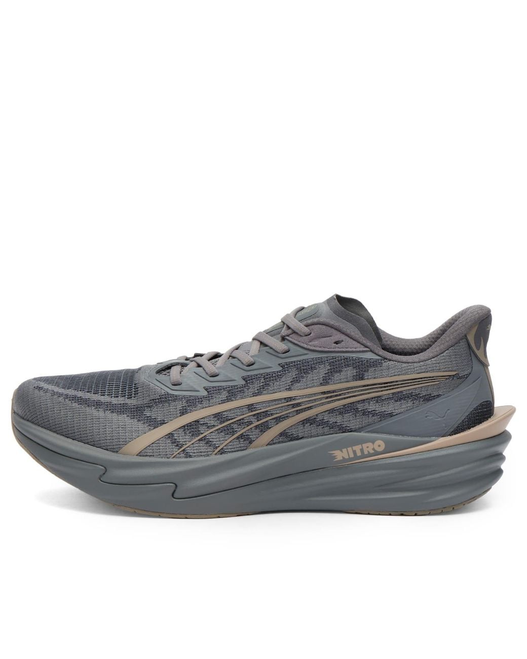 PUMA Gray Deviate Nitro 4 Sneaker for men