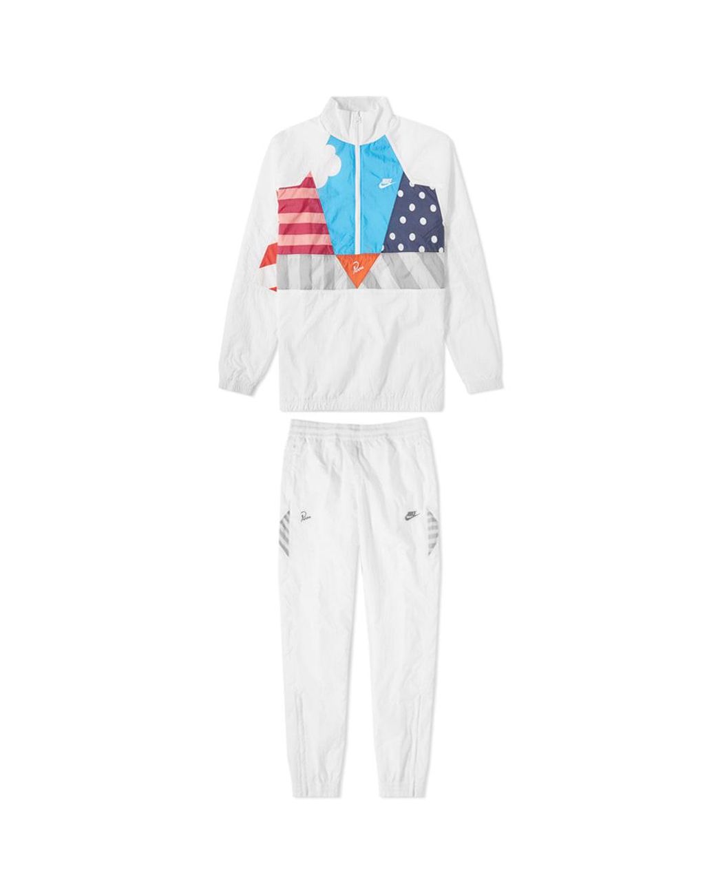 Nike X Parra Half Zip Tracksuit in White for Men | Lyst Canada