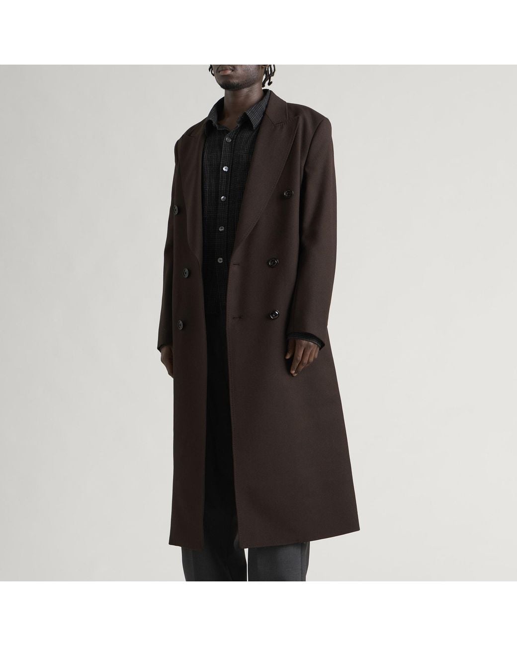 Our Legacy Black Issue Wool Extended Whale Coat for men