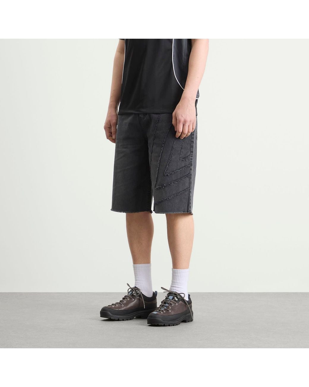 Umbro Gray Washed Drill Shorts for men
