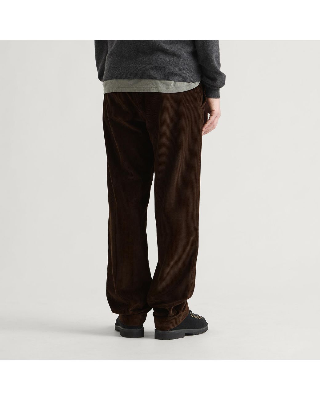 Moncler Black Corduroy Trousers for men