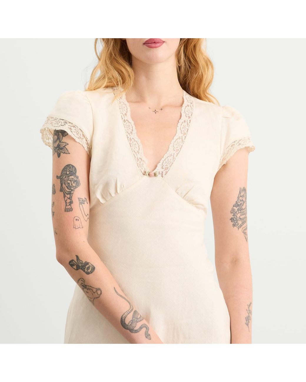 white christmas dresses Rixo Raven Midi Eva Floral Cream
