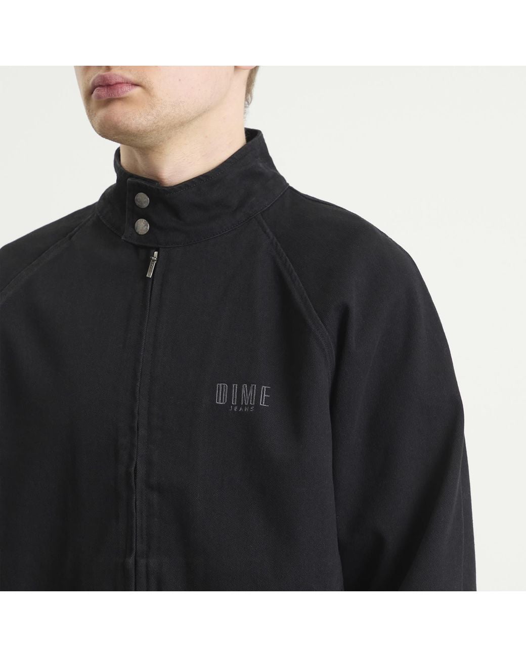 Dime Black Jeans Jacket for men