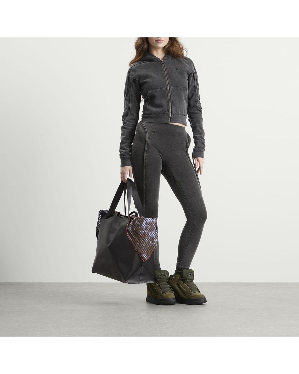OTTOLINGER Black Pu Beach Bag